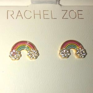 Rachel Zoe Cubic Zirconia 🌈Rainbow Stud Earrings